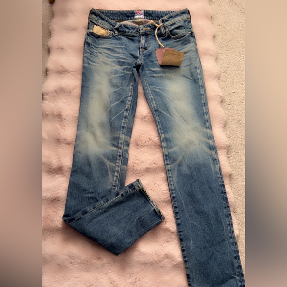 PRPS Men's Faded Blue Skinny Jeans